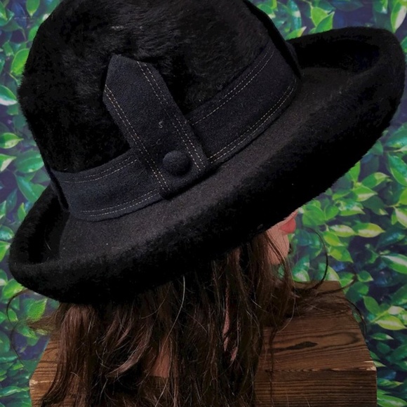 Vintage Christian Dior Black Hat